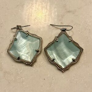 Kendra Scott Ice blue drop earrings